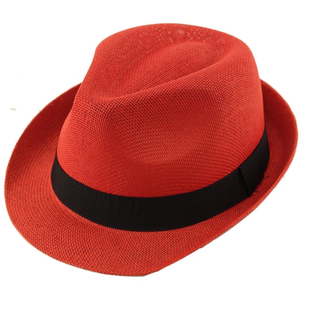 3456 Unisex Basic Cool Lightweight Summer Derby Fedora Trilby Adjustable